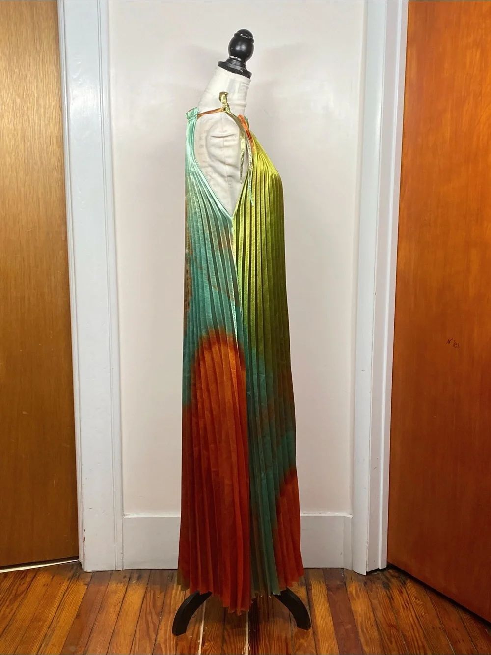 Ulla Johnson Desert Topaz Pleated Dress size 8 - Picture 8 of 11